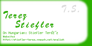 terez stiefler business card